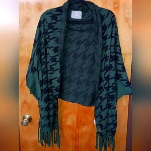 SOIA&KYO fringe patterned sweater